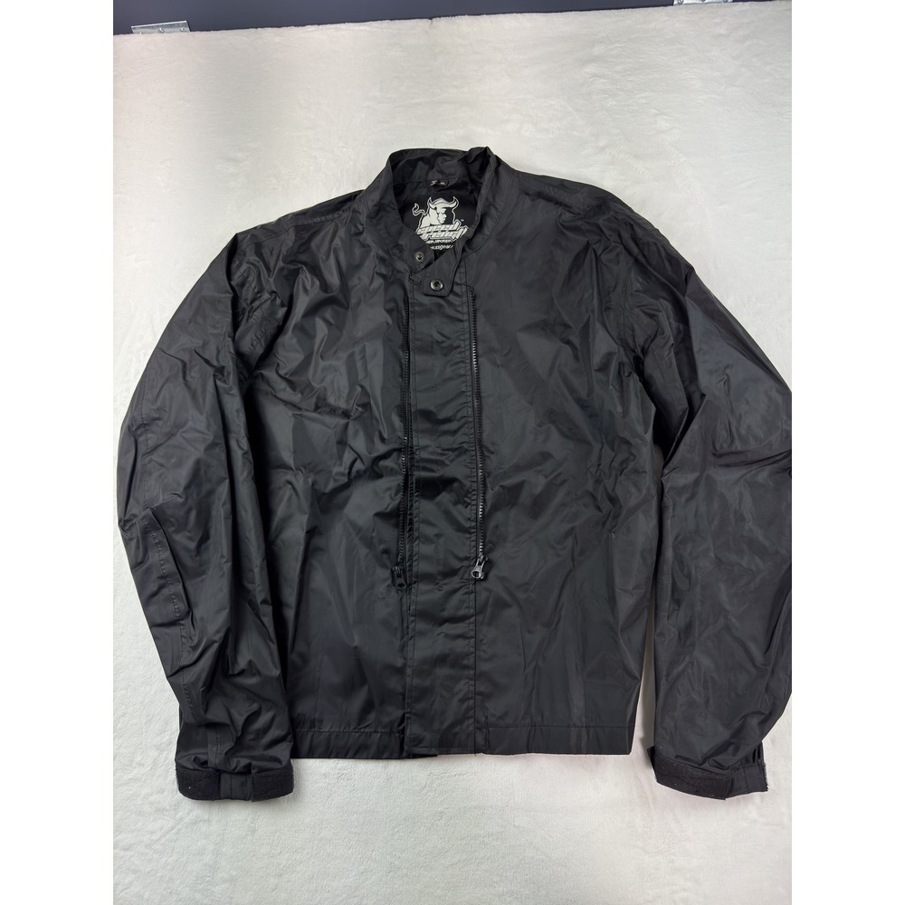 Speed And Strength Jacket‎ Mens XL Black Nylon Full Zip Motorcycle Riding Gear